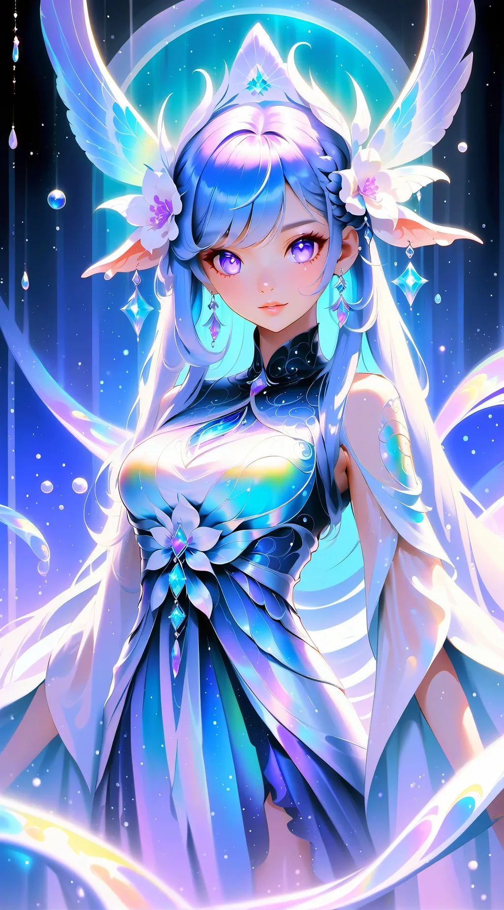 ai character: Miss circle background
