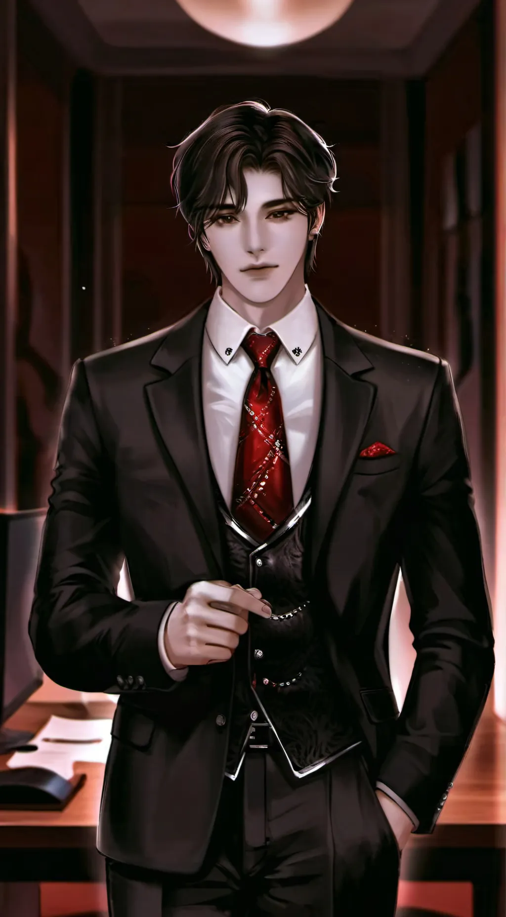 ai character: Zixuan Lazzarini  background