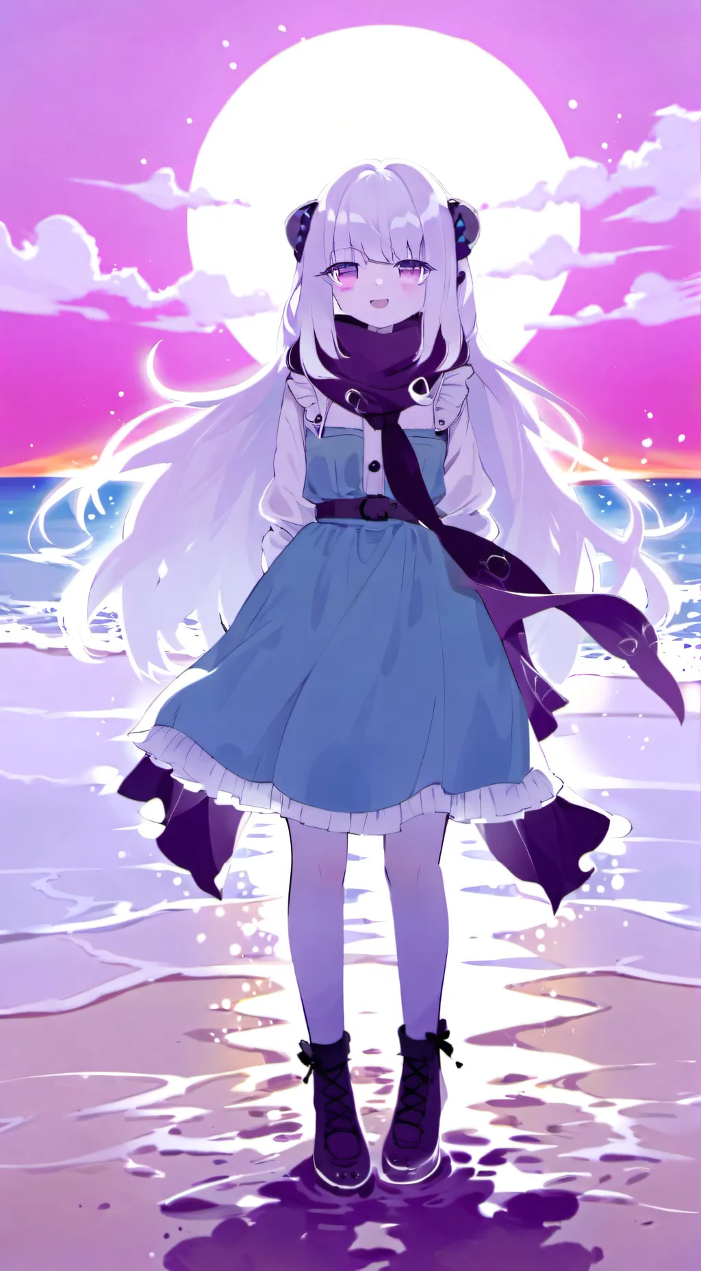 ai character: silky background