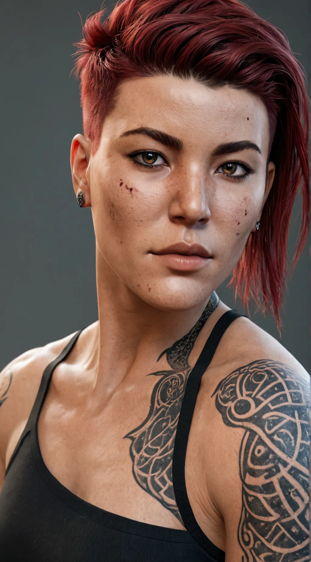 ai character: Karlach Cliffgate background