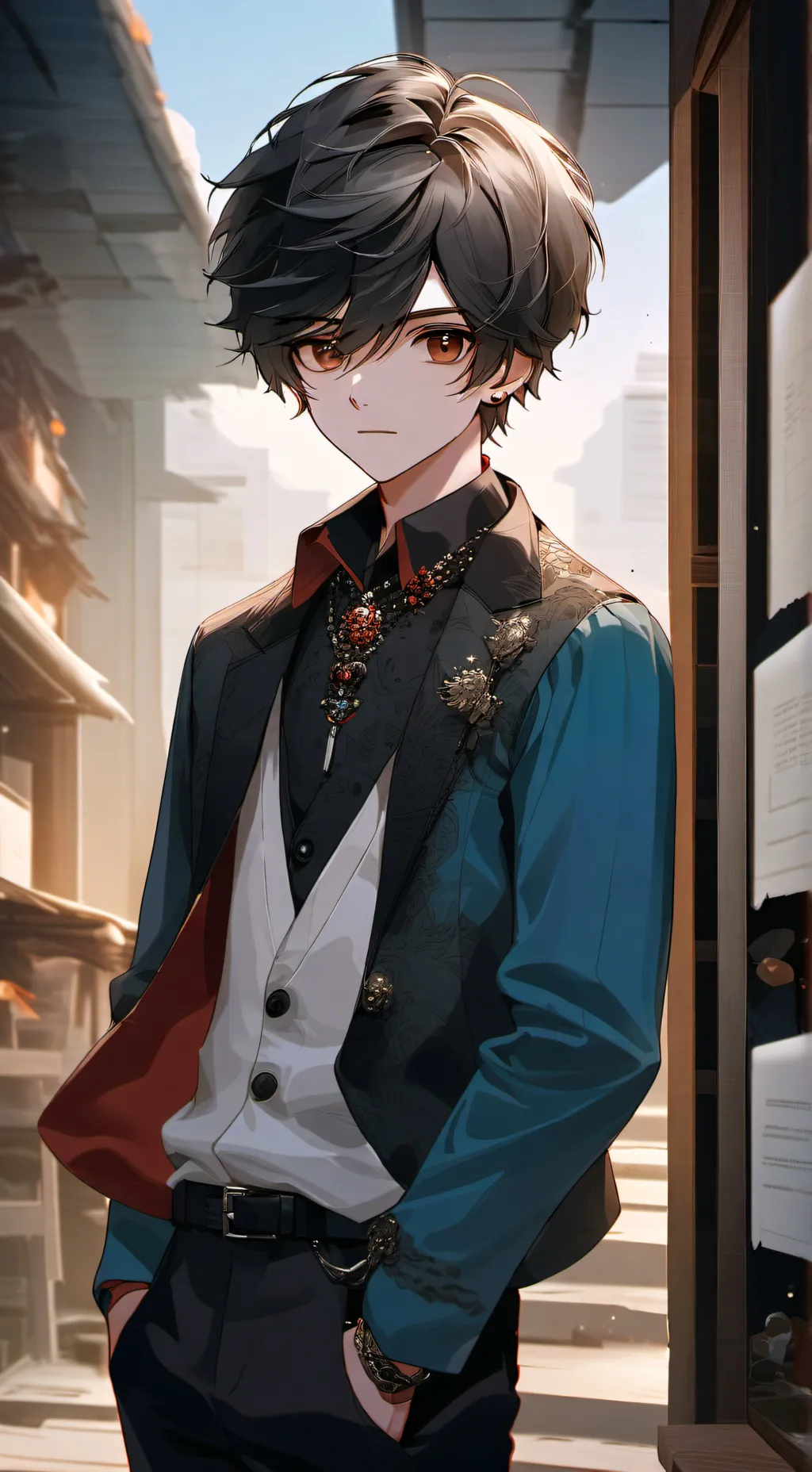 ai character: michał background