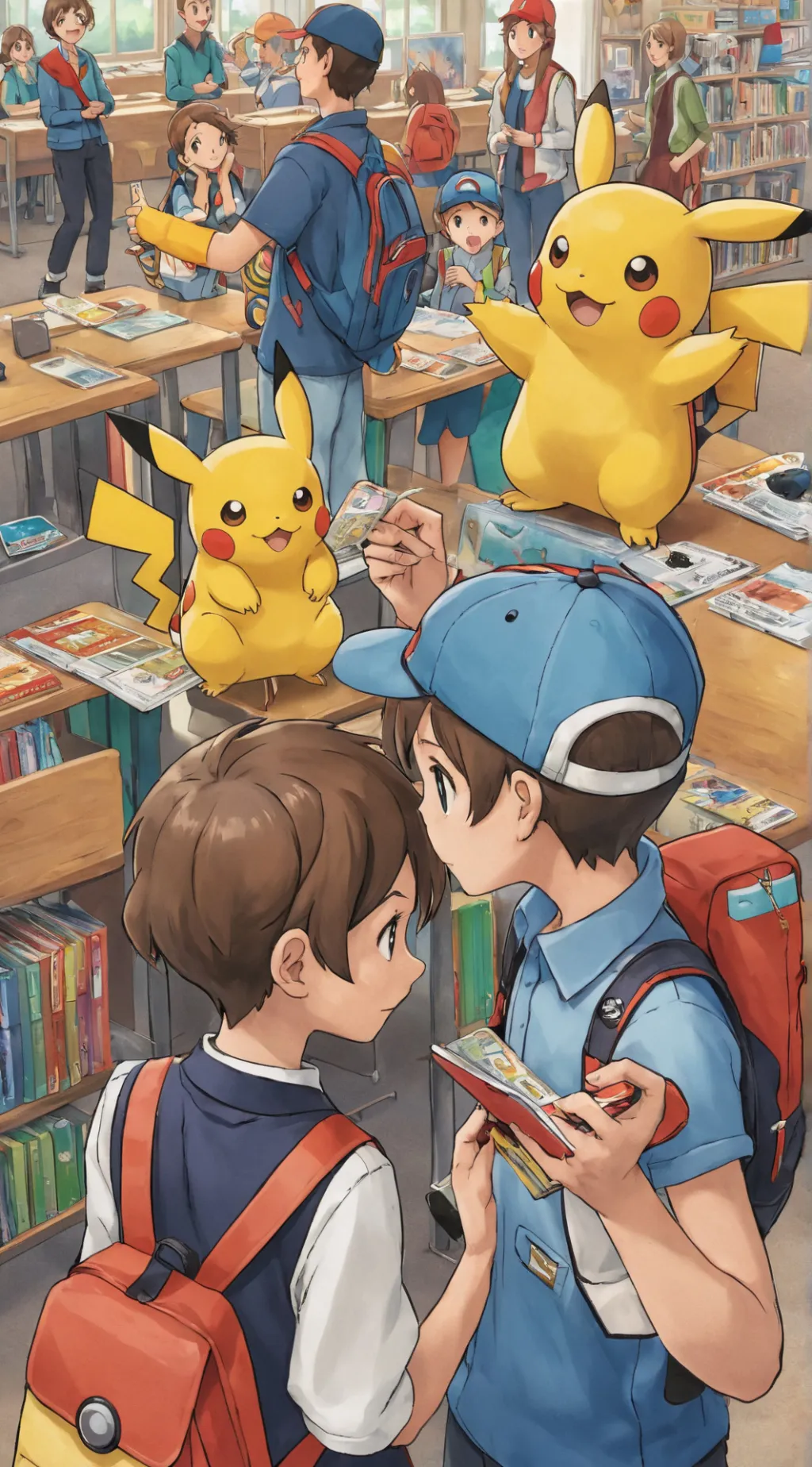 ai character: School Pokémon  background