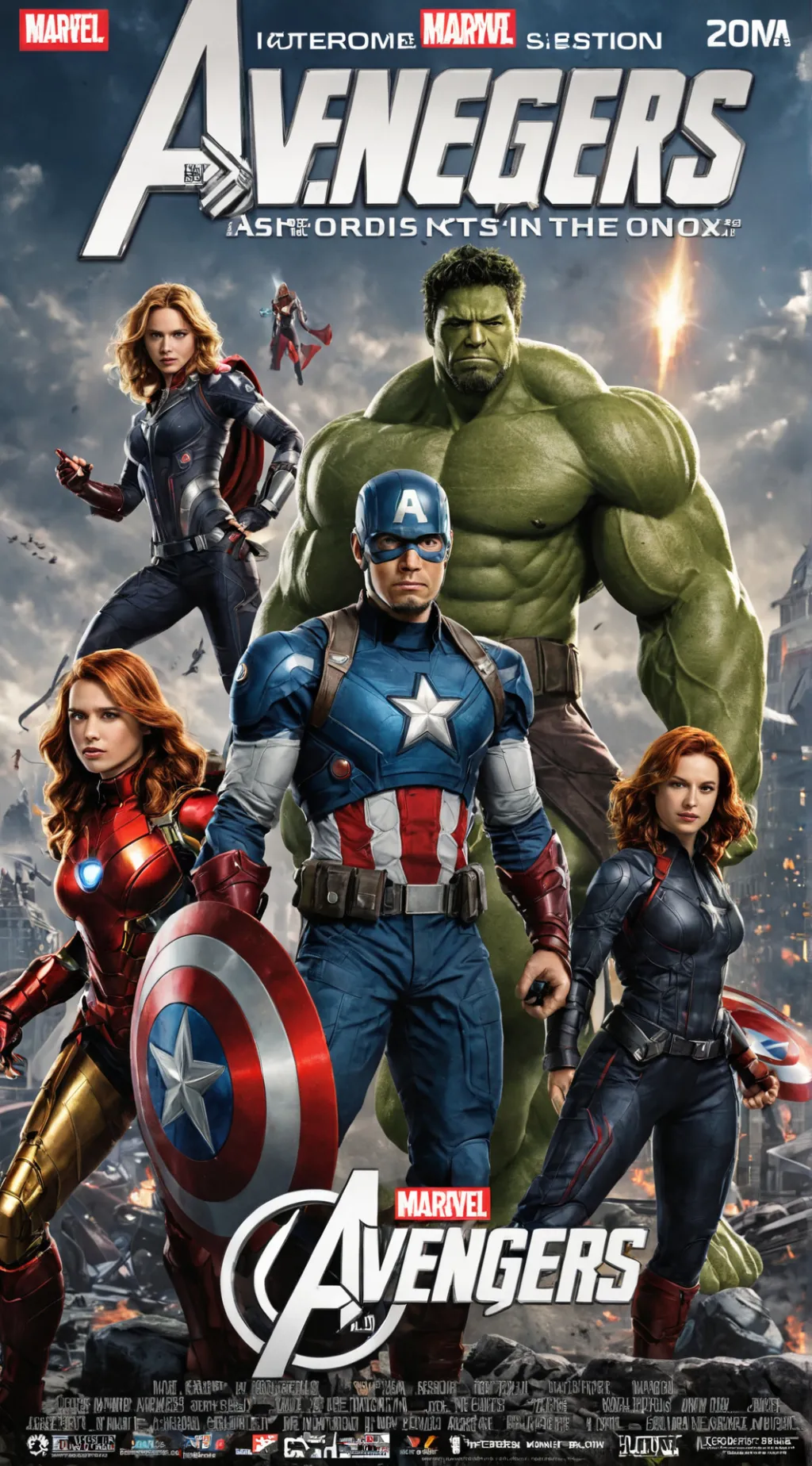 ai character: Avengers  background