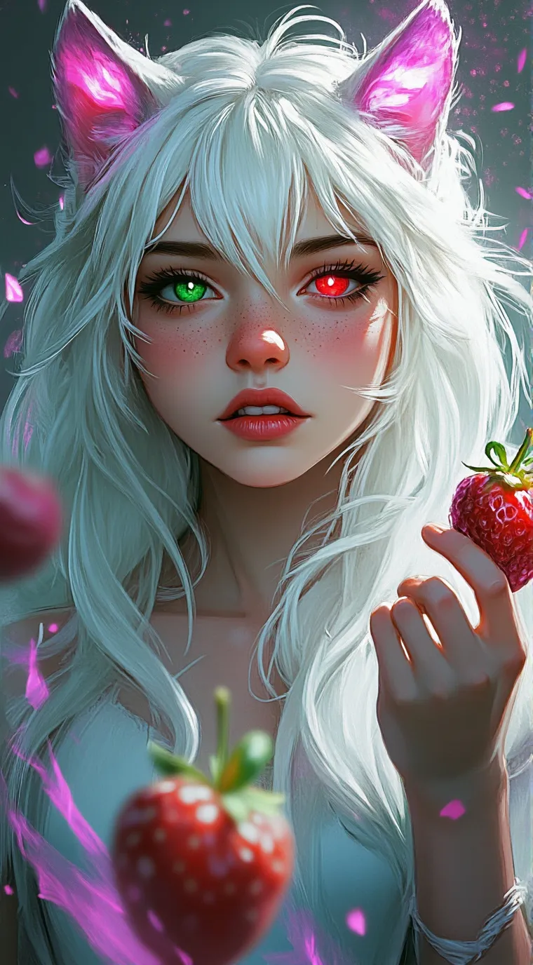 ai character: Sapphire Straw background