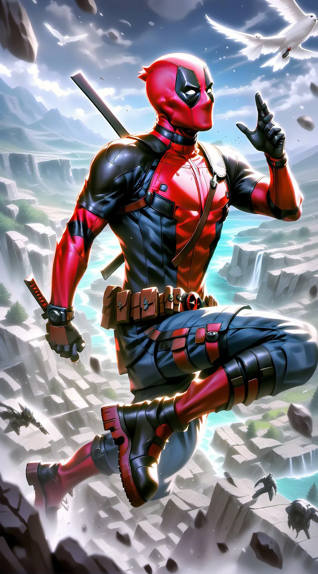 ai character: Deadpool background