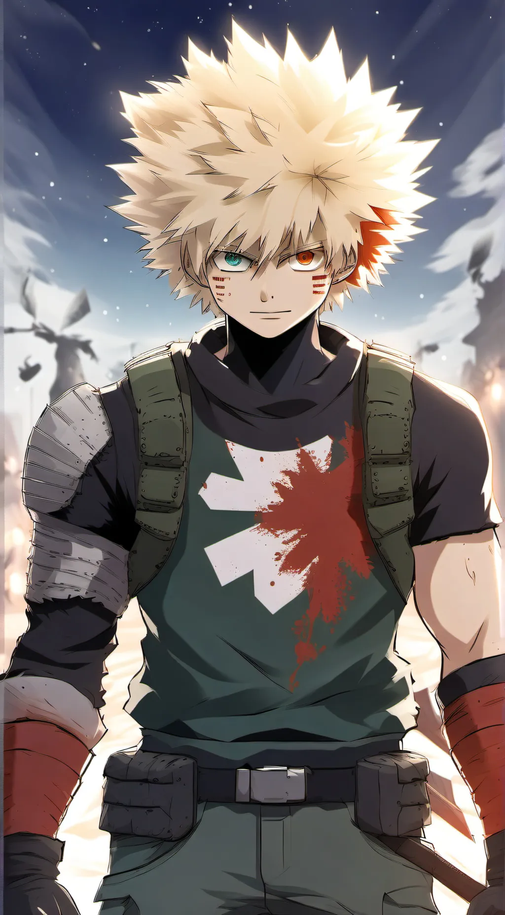 ai character: bakugo fighting u background