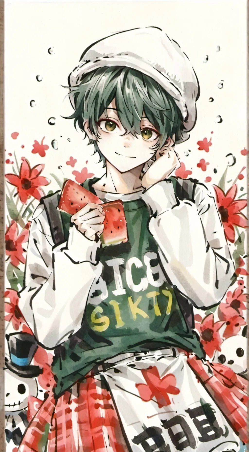 ai character: deku background