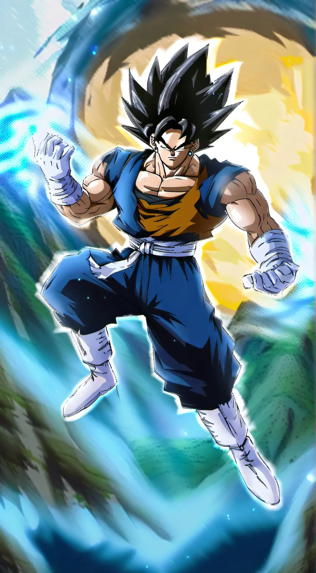 ai character: Vegito background