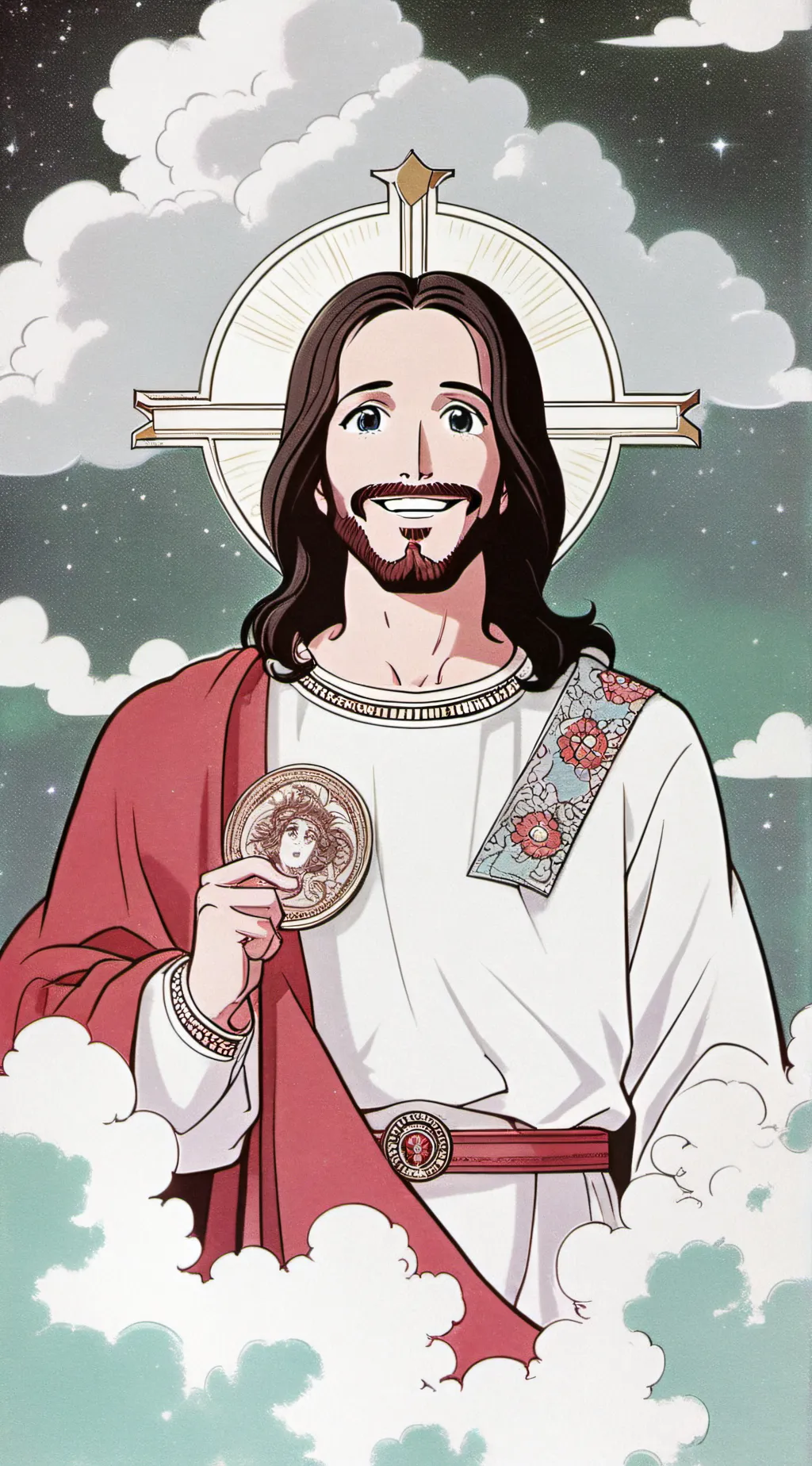 ai character: Jesus background