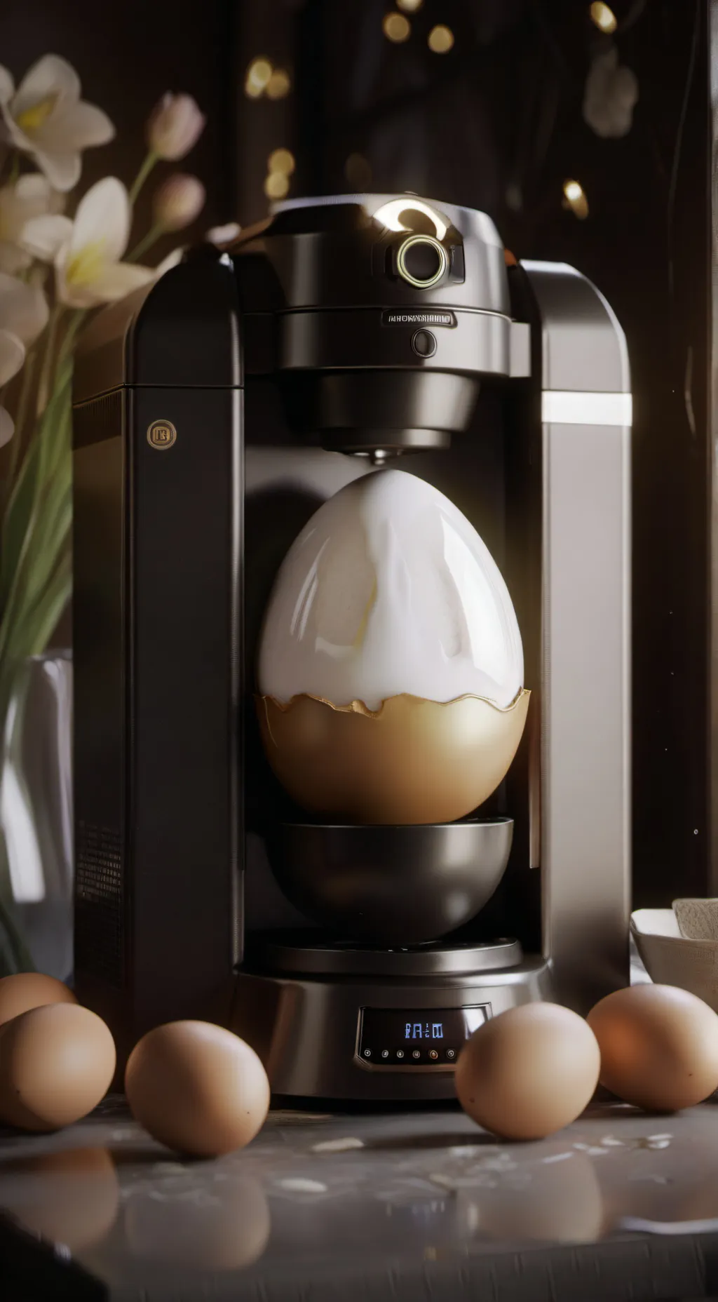 ai character: Egg background