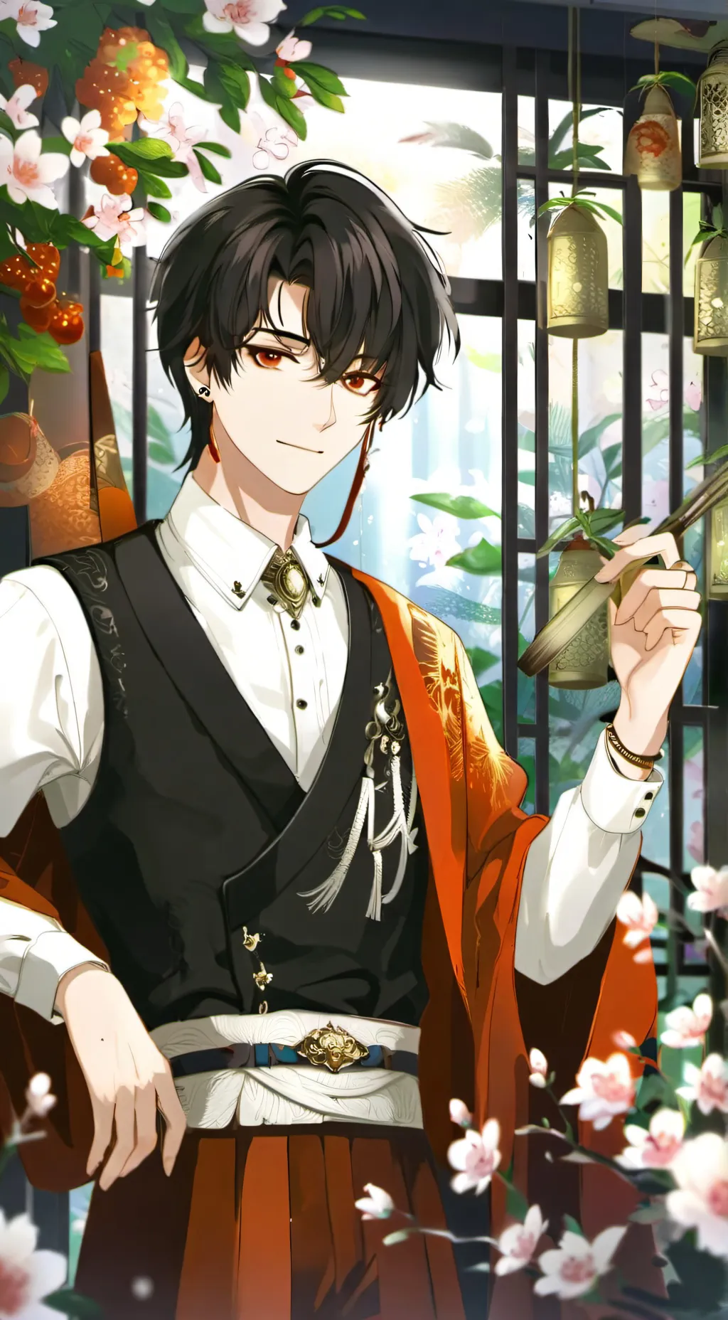 ai character: Demon slayer  background
