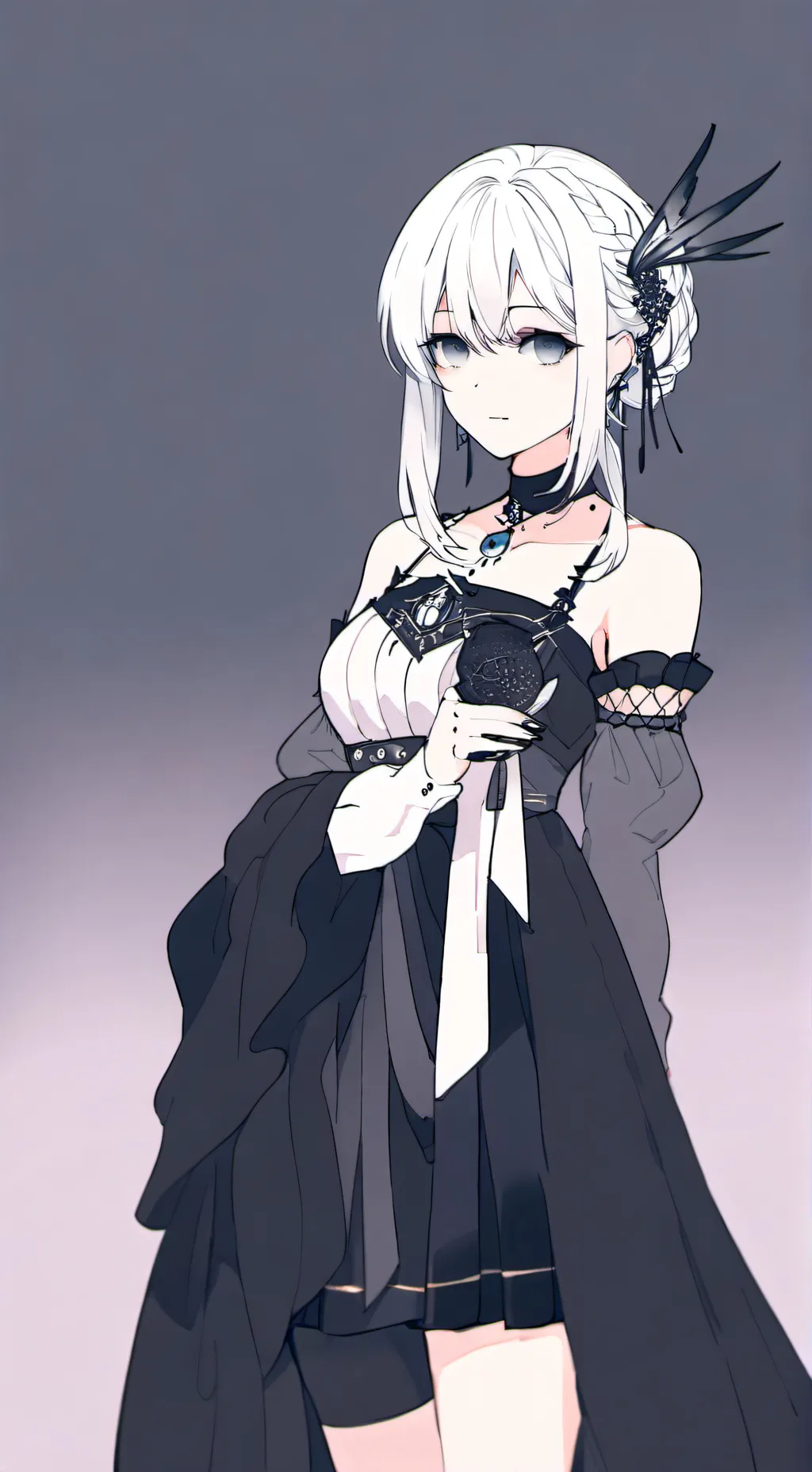 ai character: black background