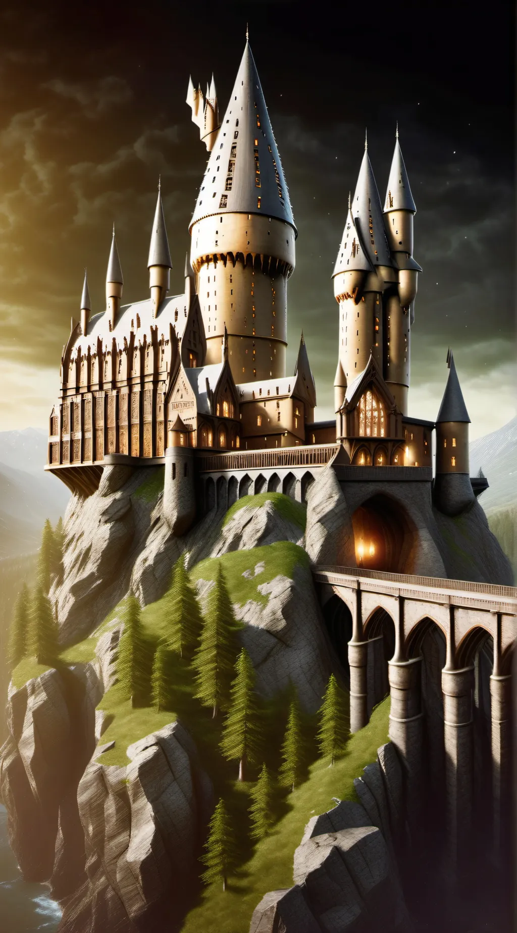 ai character: Hogwarts background