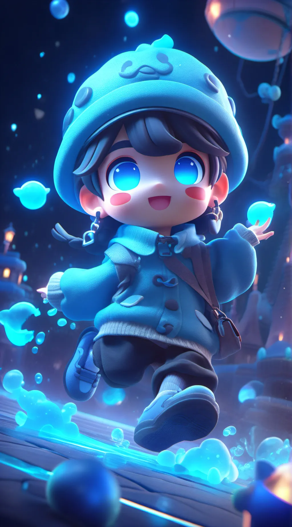 ai character: yui x mui background