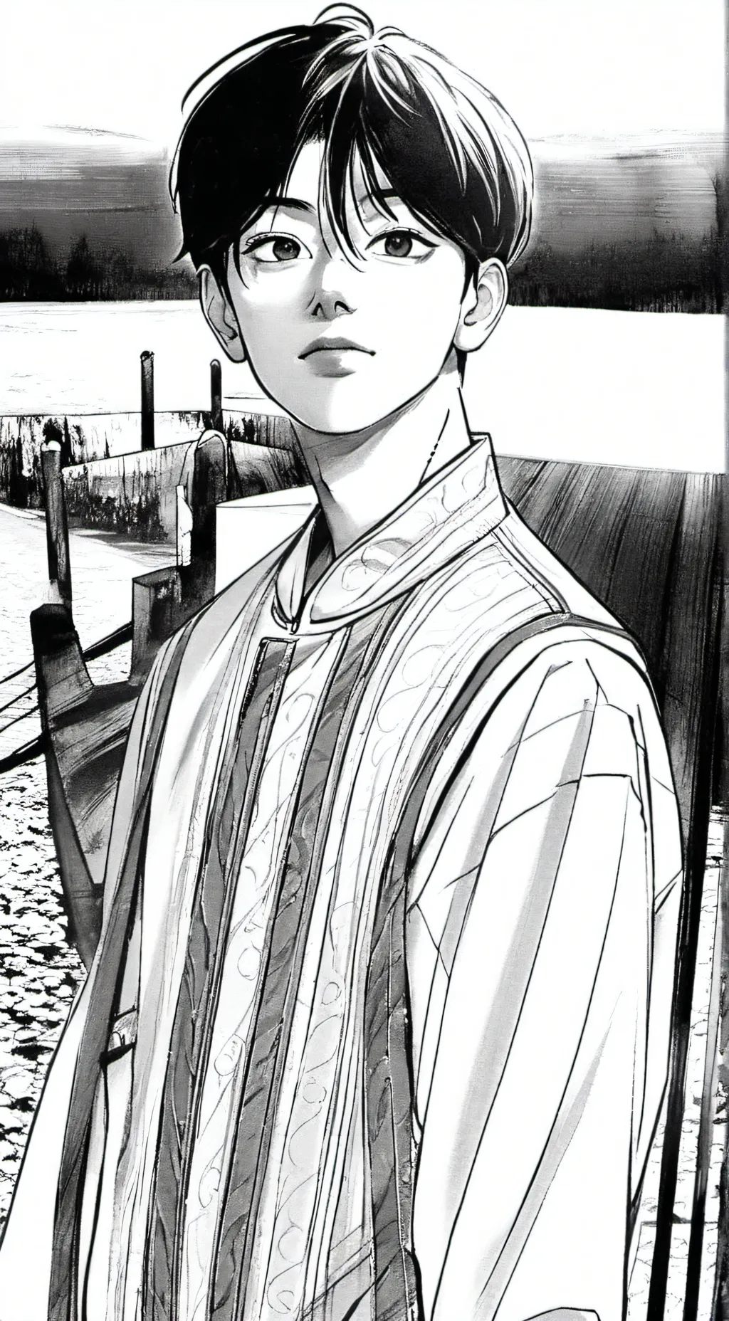 ai character: Shin  background