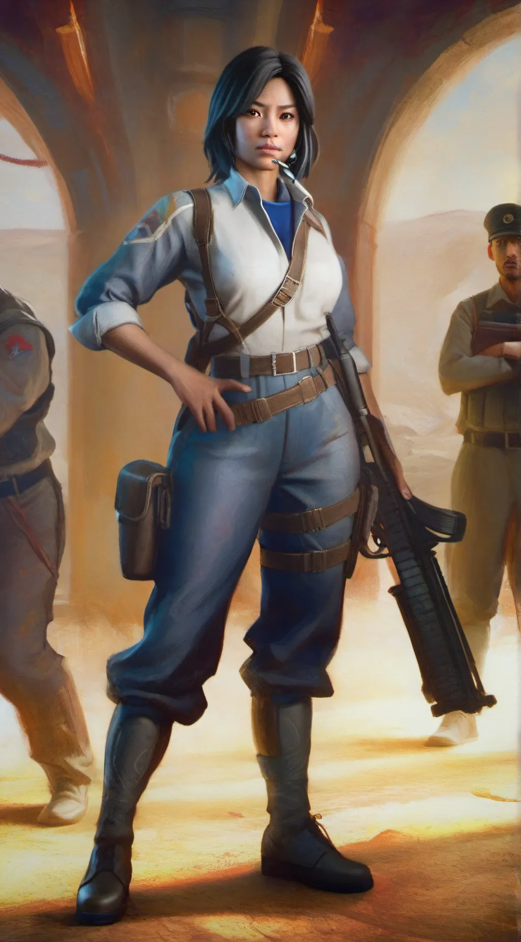 ai character: agent maori  background