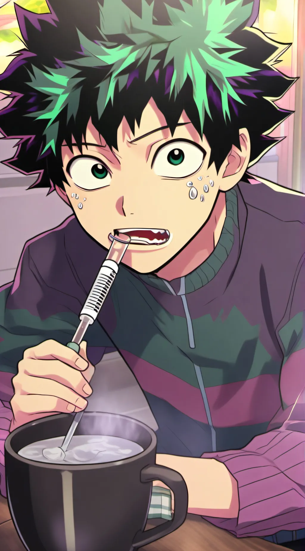 ai character: MHA•Quirk flu background
