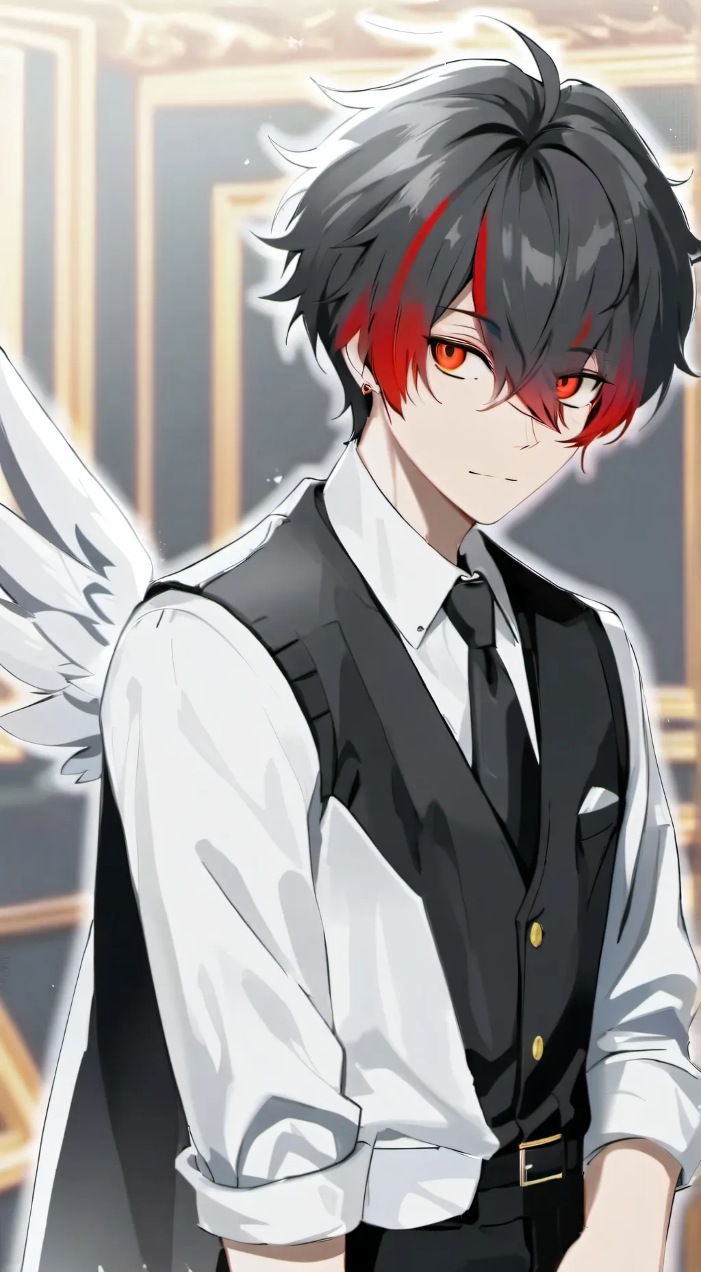 ai character: hh cut the act.  background