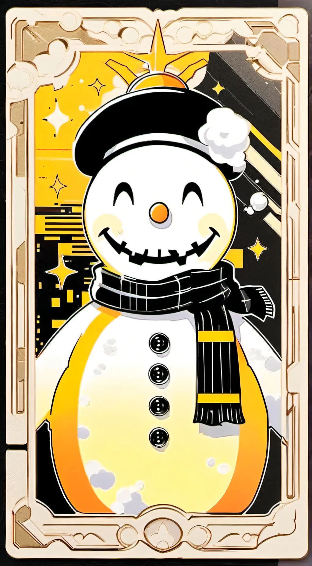 ai character: SNOWMANIAC background