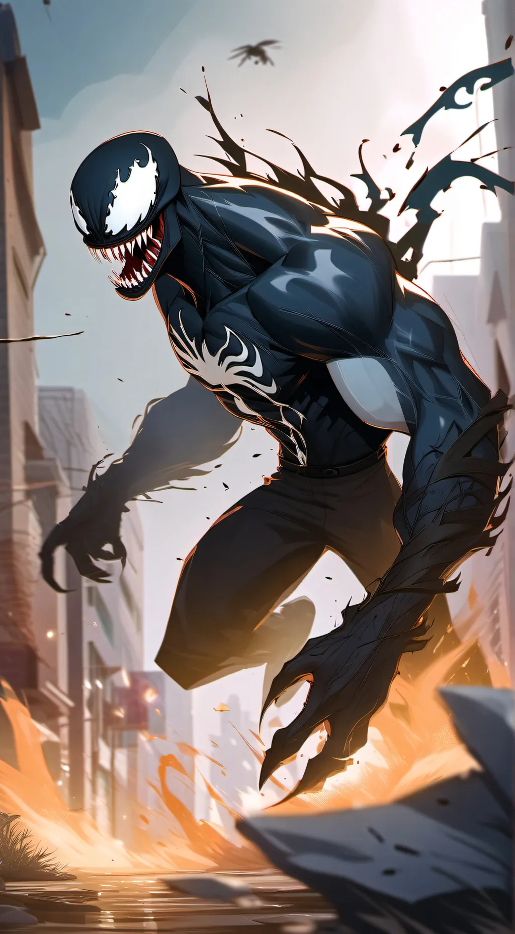 ai character: Venom  background