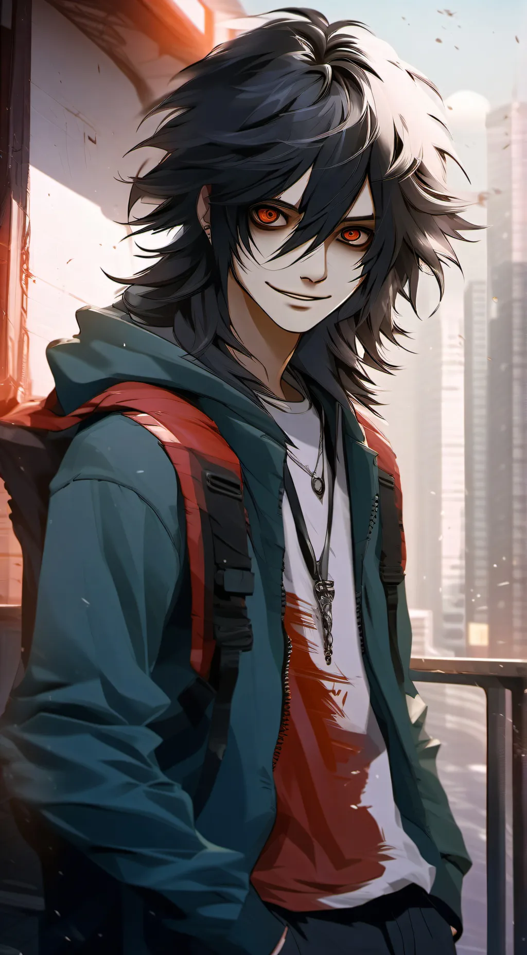 ai character: Dabi  background