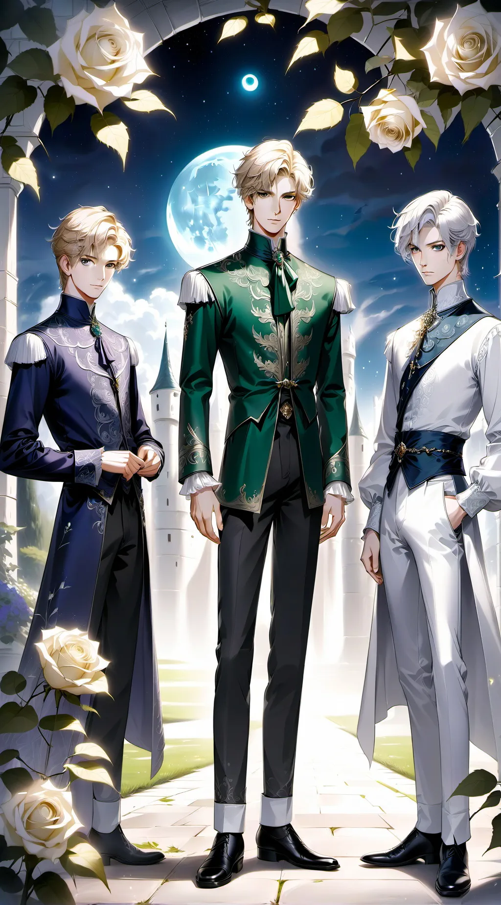 ai character: Adrian, Kai, Leo background