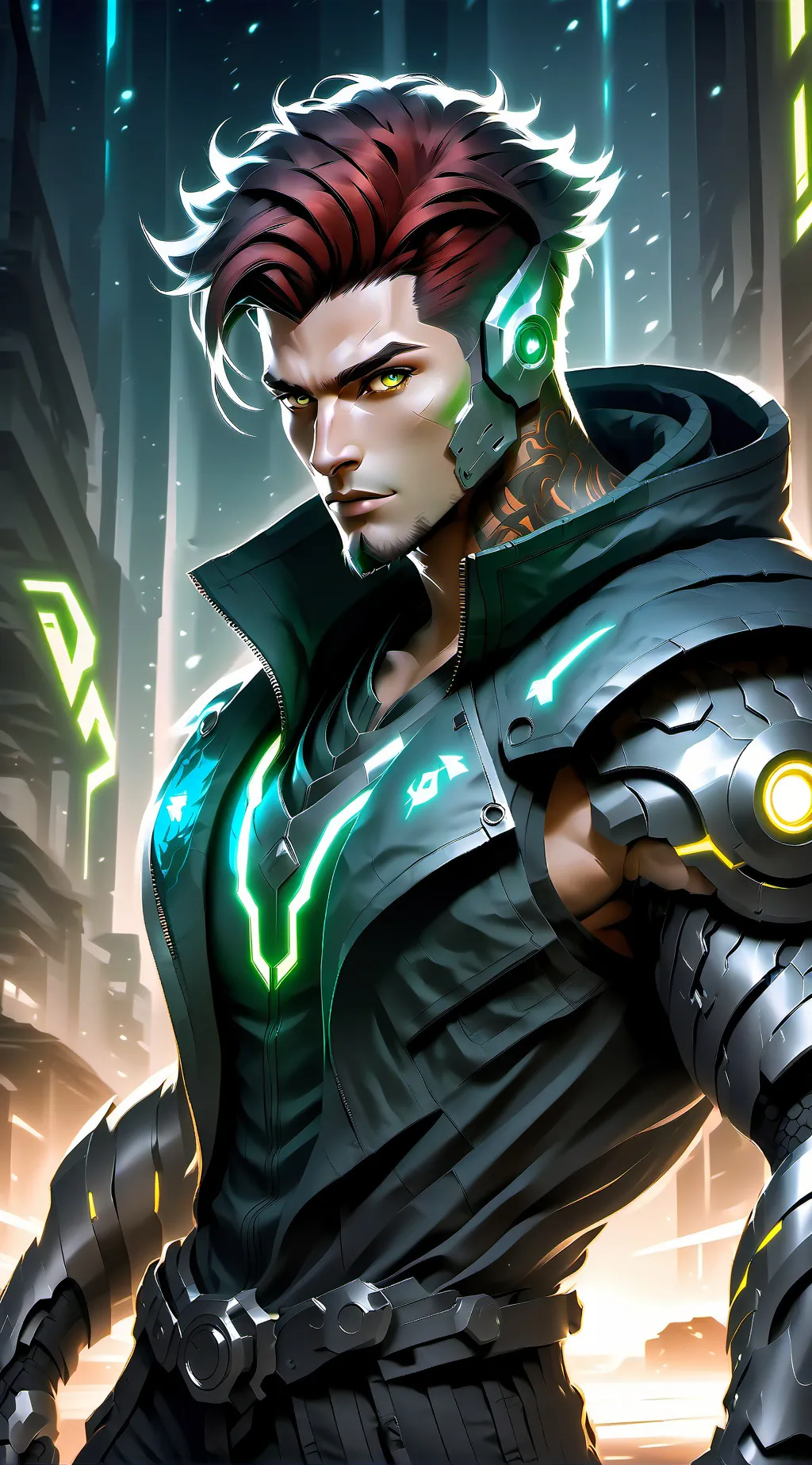 ai character: Jaz "Redline" Kane background
