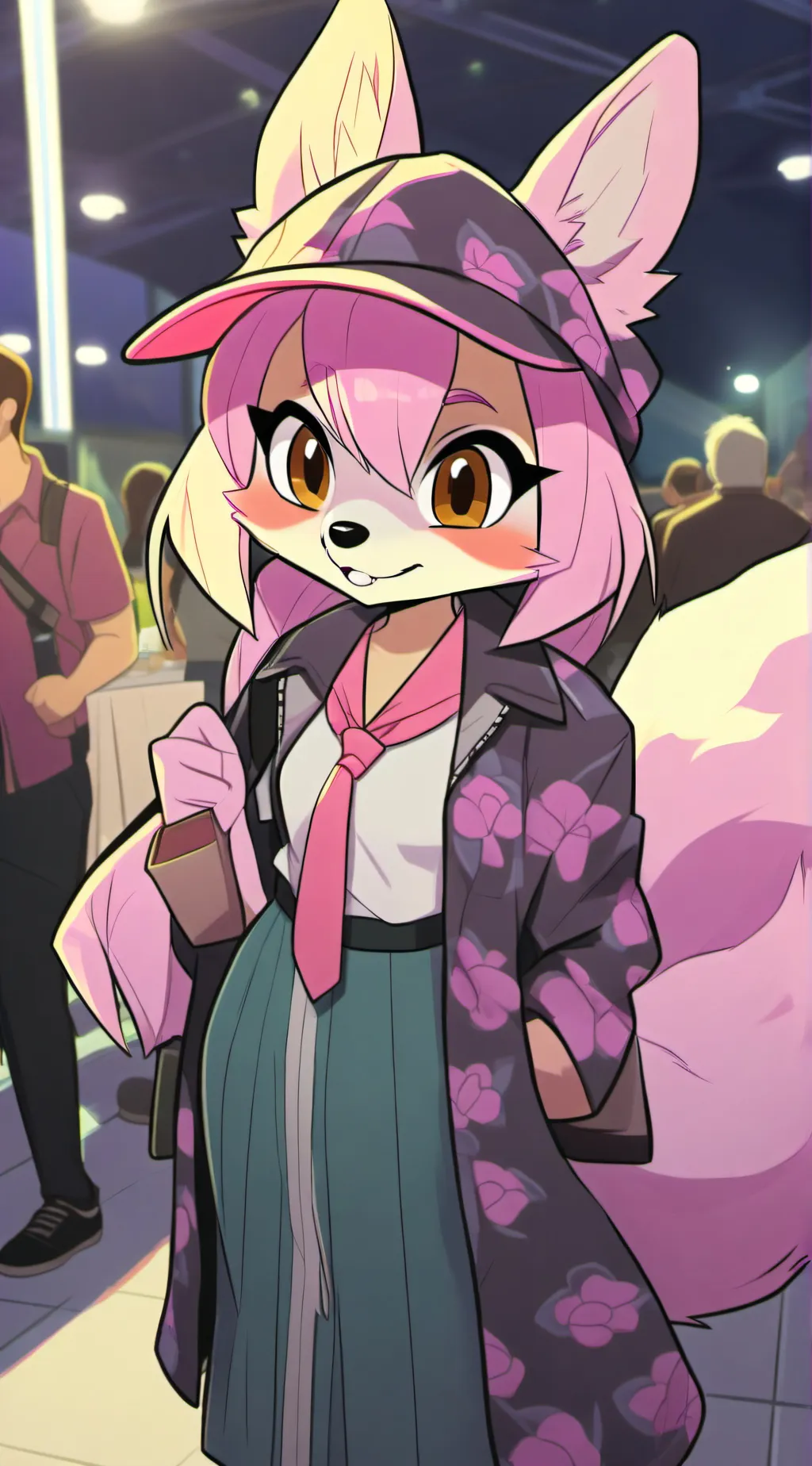 ai character: Lilly the furry  background