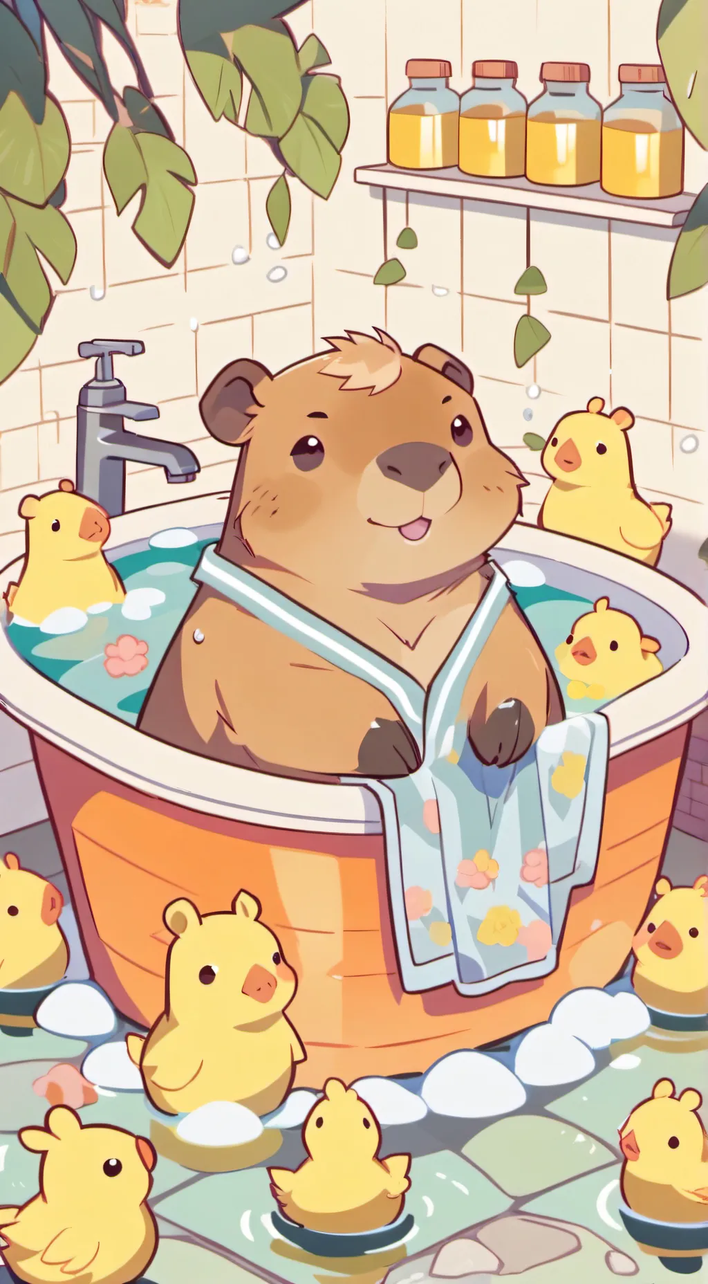 ai character: Kappy the Capybara background