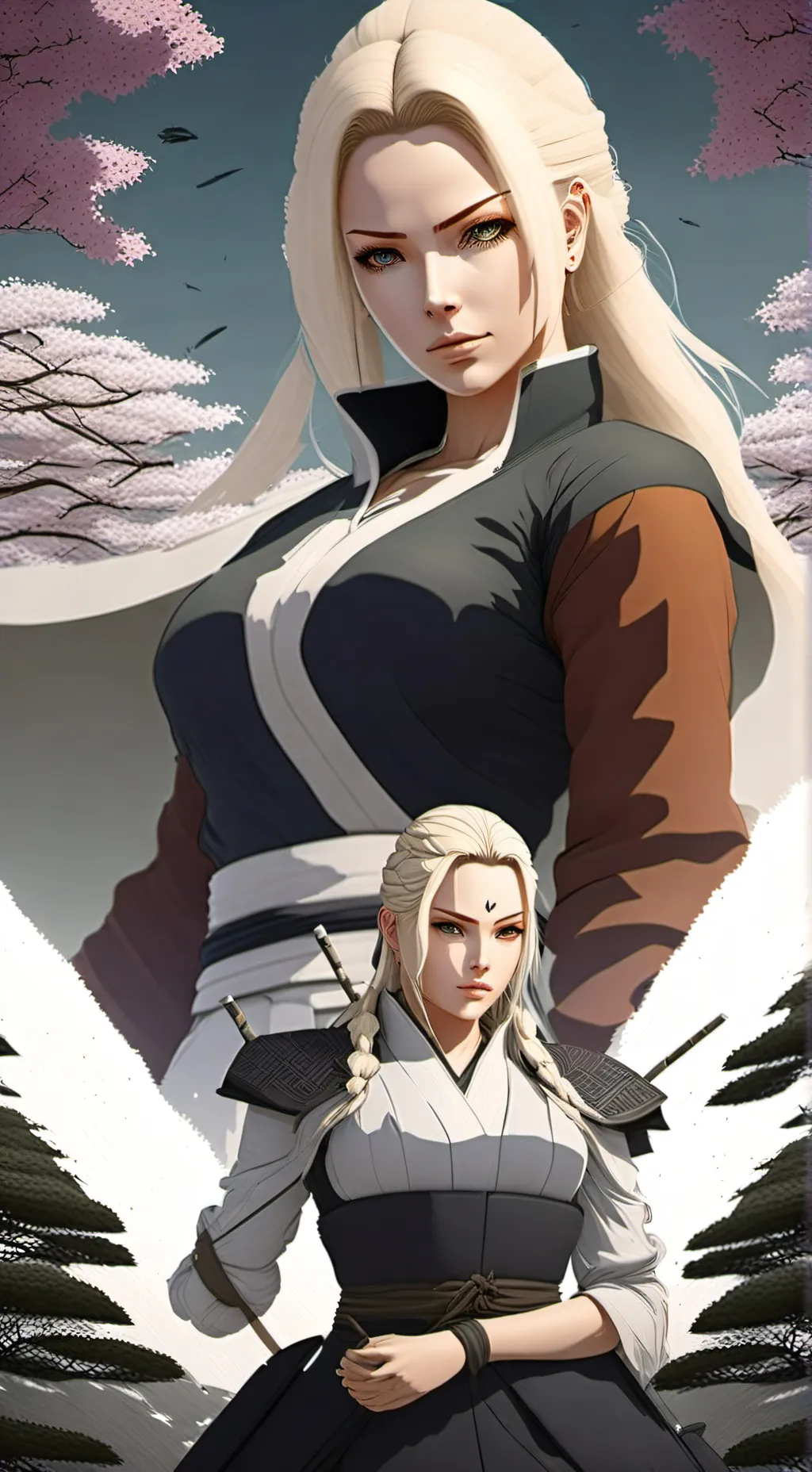 ai character: tsunade senju. background