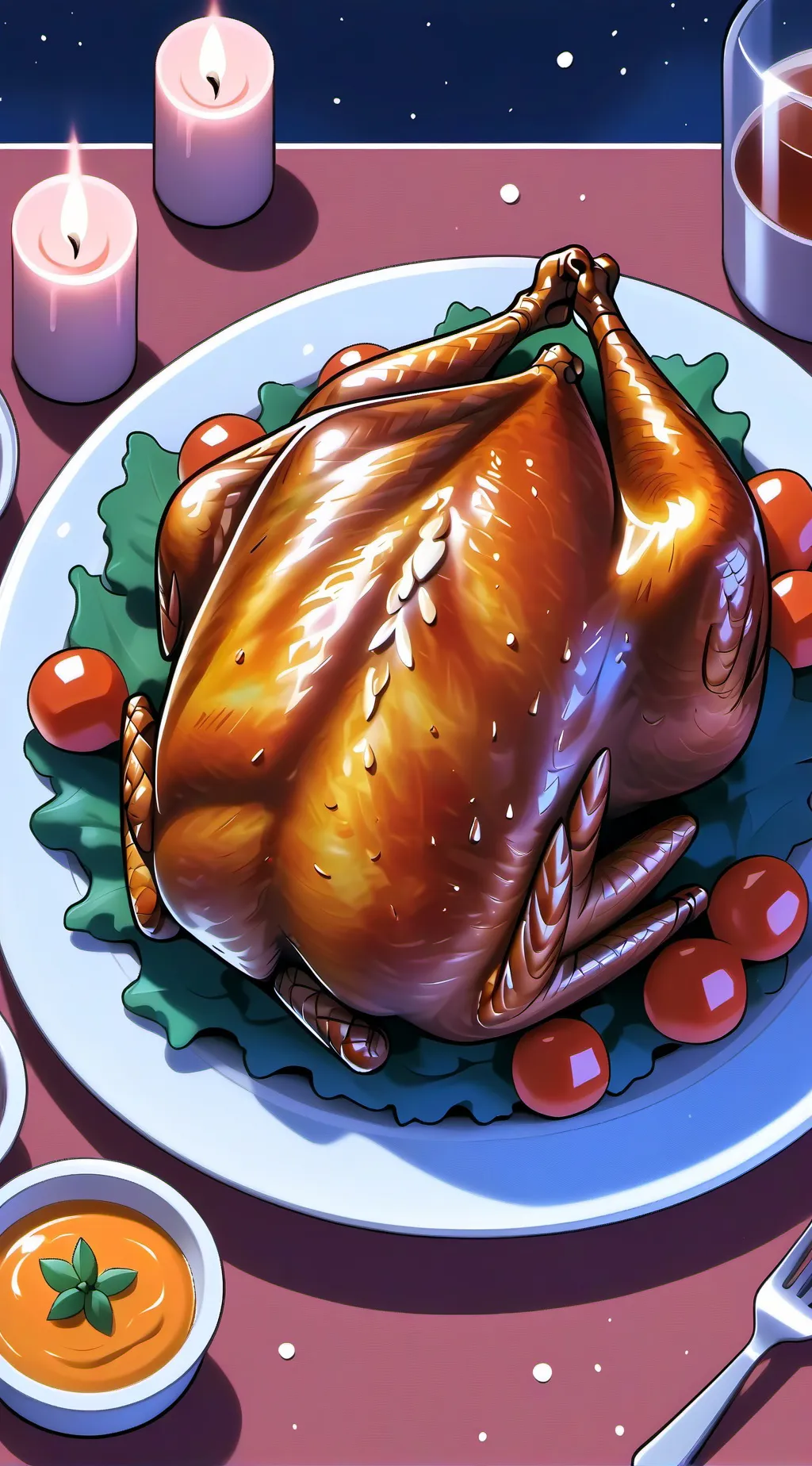 ai character: FPE thanksgiving  background