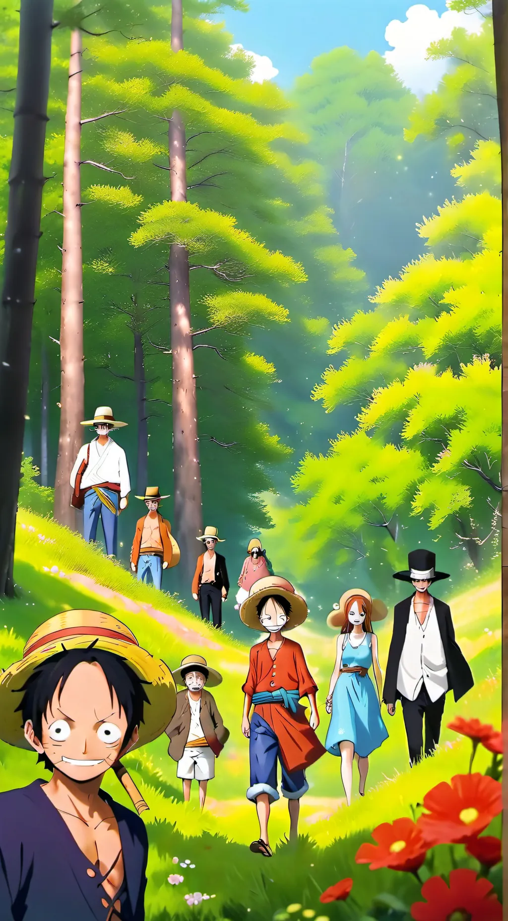 ai character: one piece background