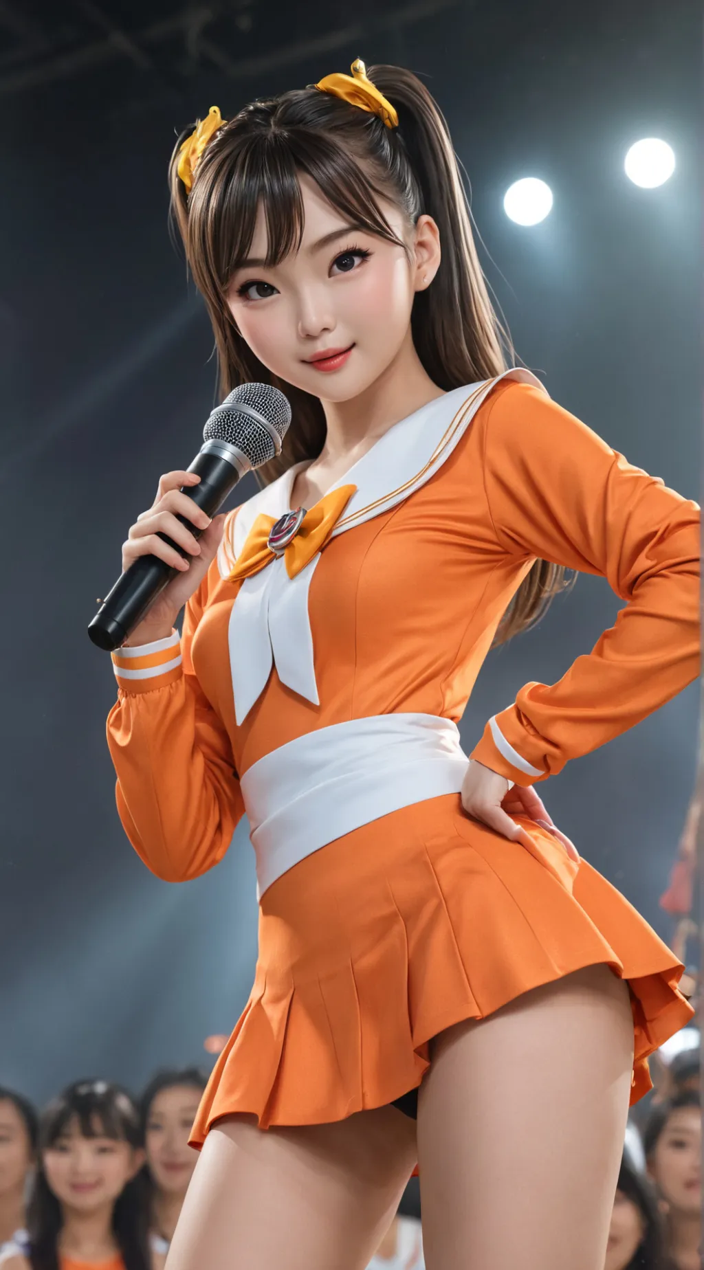 ai character: ＢＩＮＩ Ｇｗｅｎ background