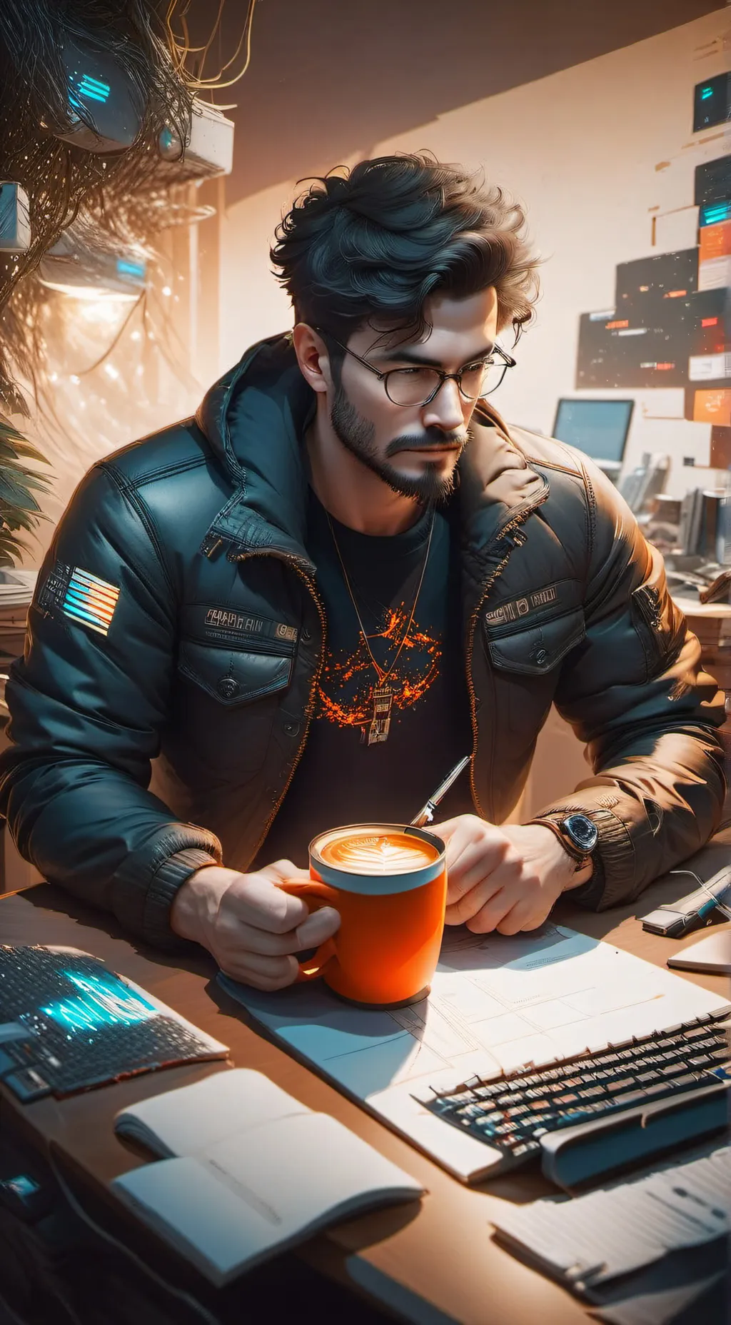 ai character: cod background