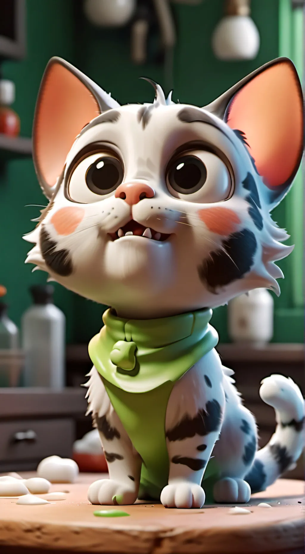 ai character: I swallowed shampo background