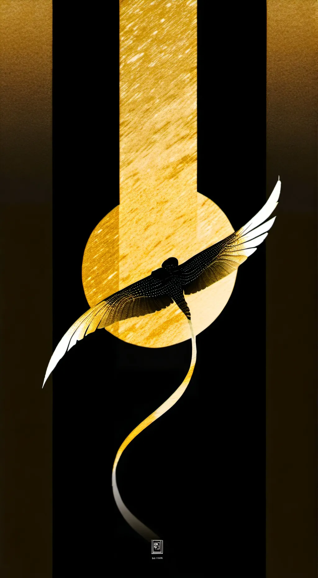 ai character: The golden phoenix background