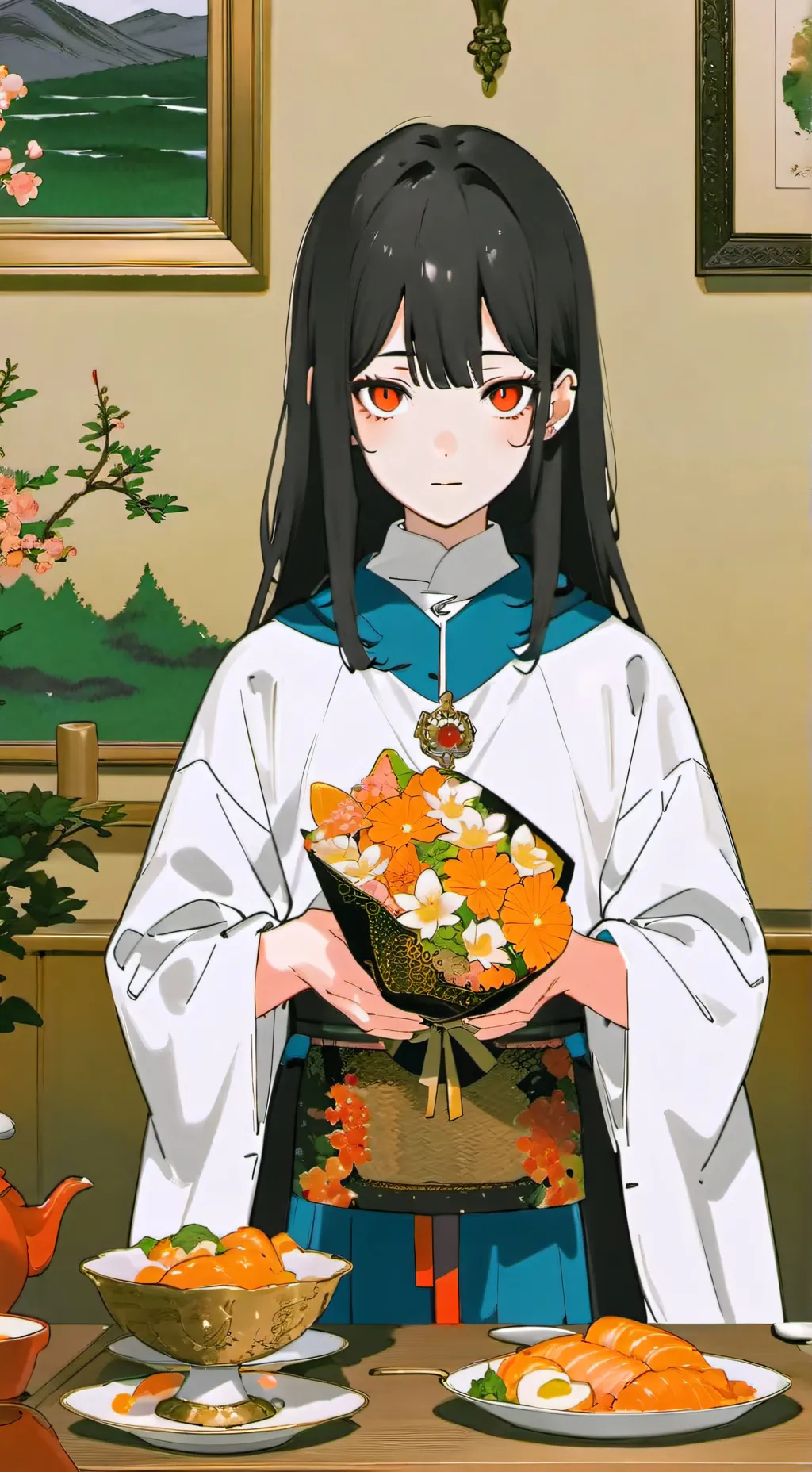 ai character: Alexandra  background