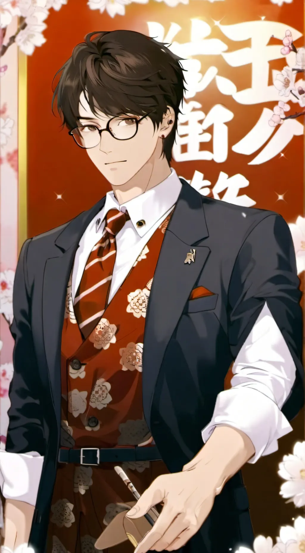 ai character: Satoshi  background