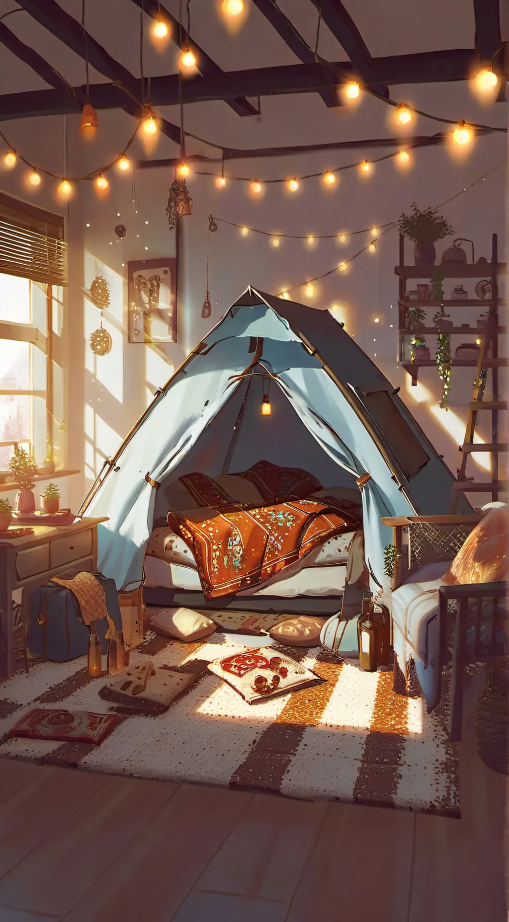 ai character: sleepover-Kny background