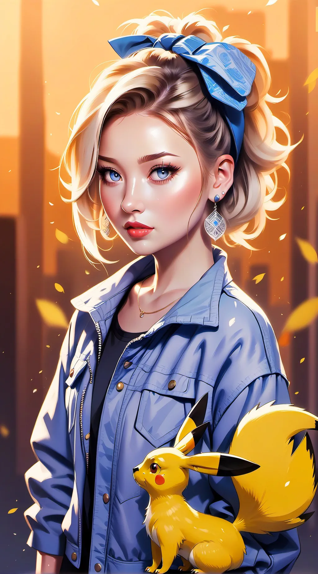 ai character: luli😁 background