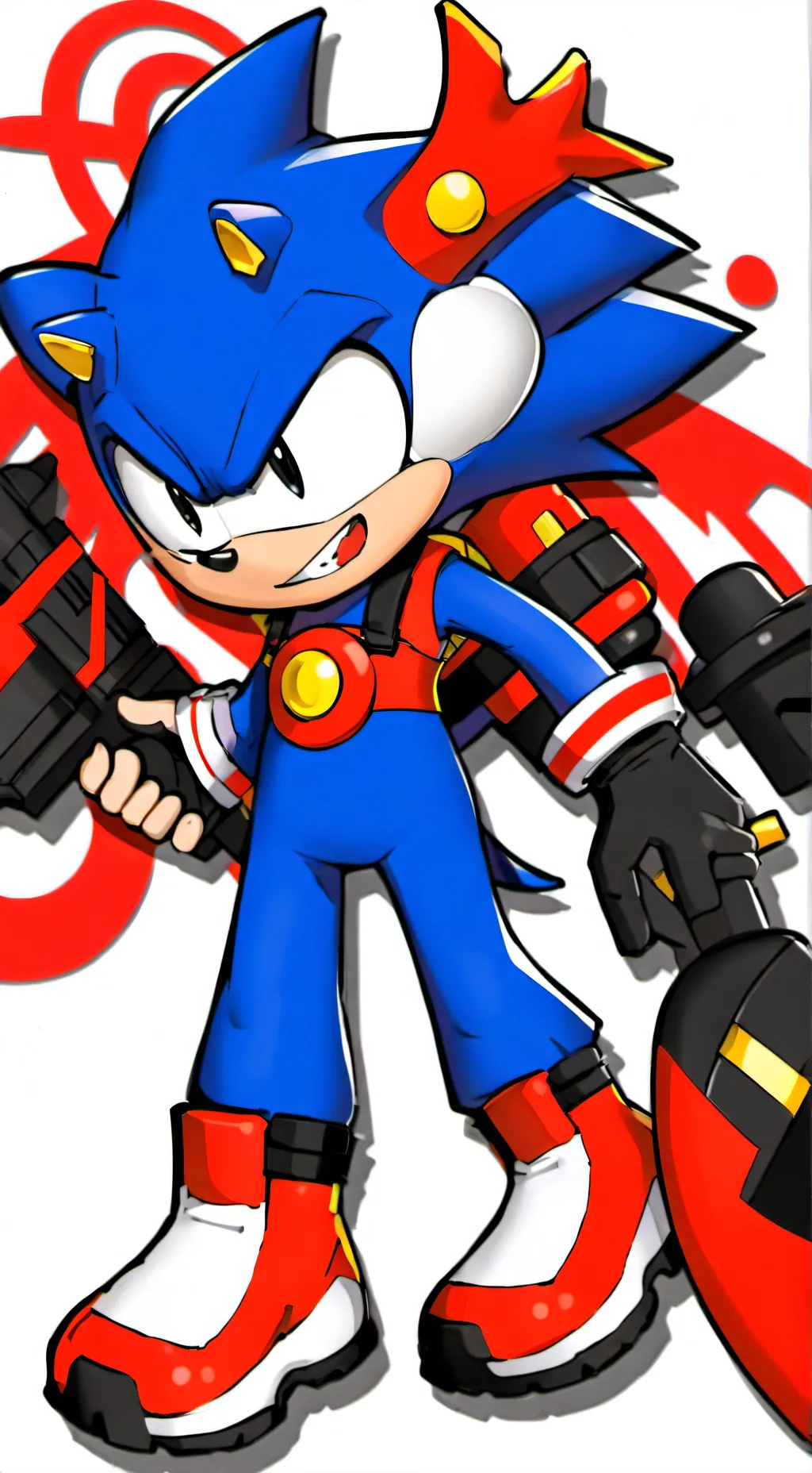ai character: Sonic Prime  background