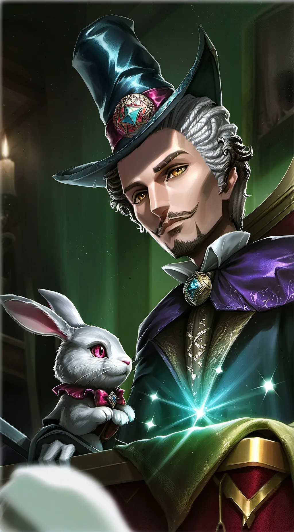 ai character: Silas the Magician background