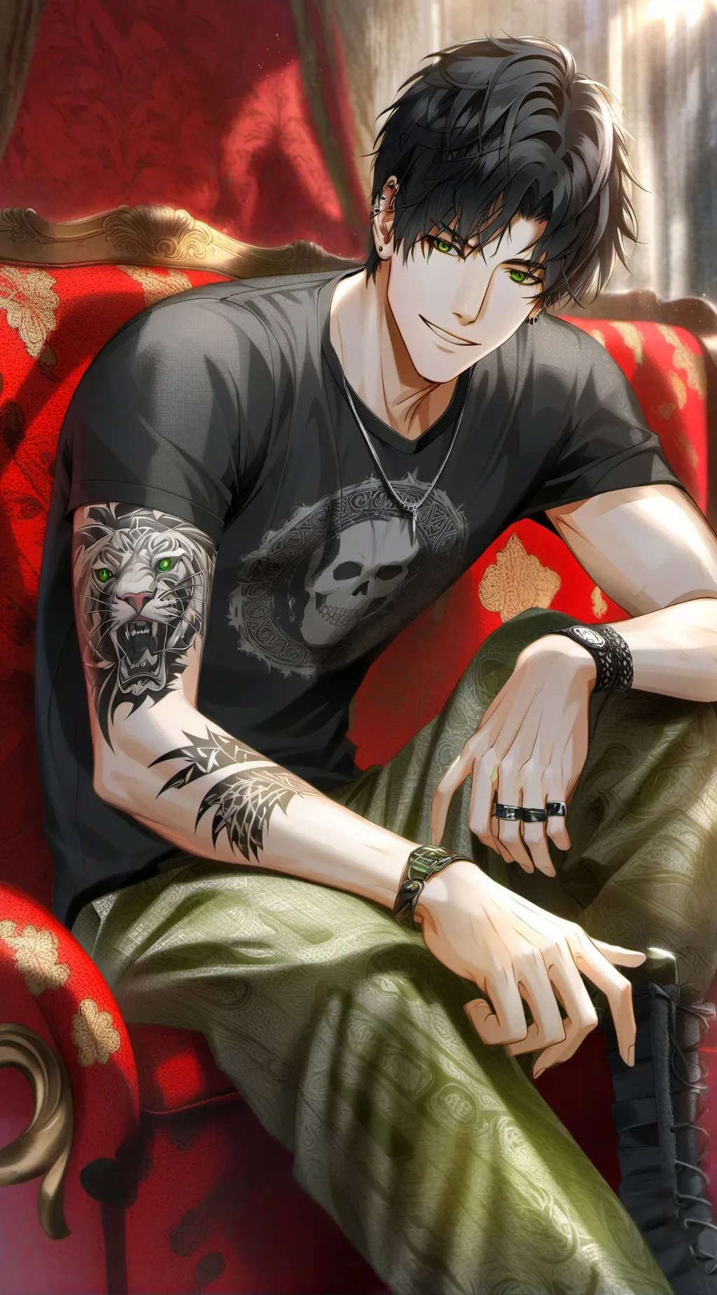 ai character: phoenix  background