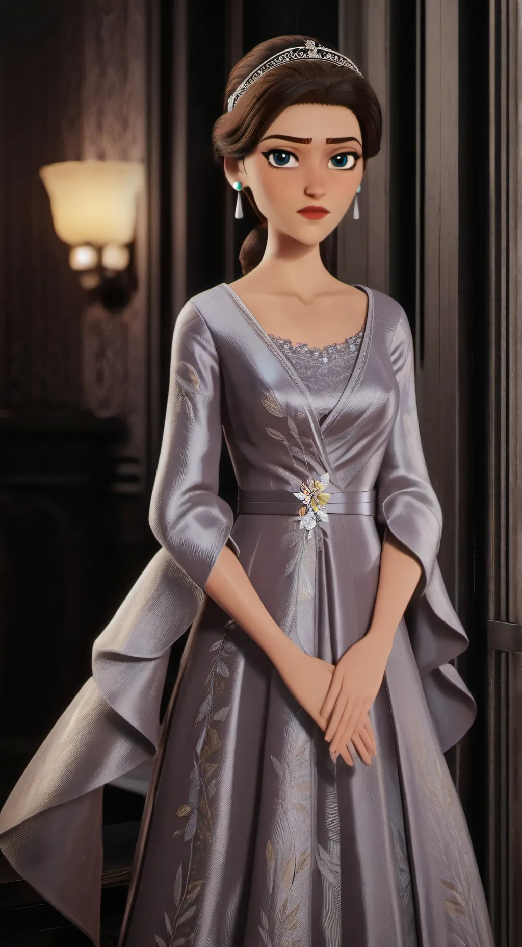 ai character: Madame Treville  background