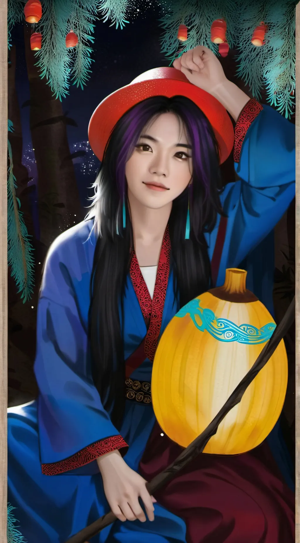 ai character: Lunar from krew! background