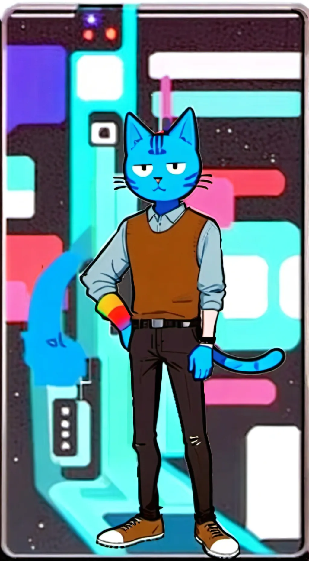 ai character: Gumball background