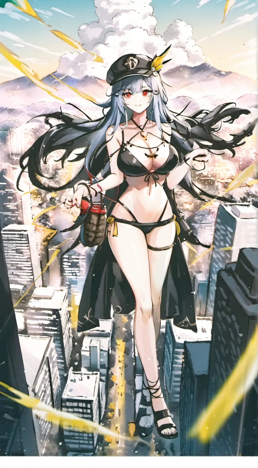 ai character: Giantess  background