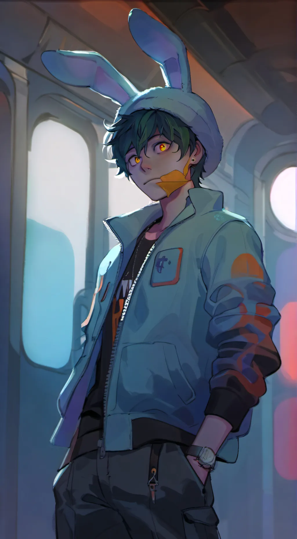 ai character: hybrid  background