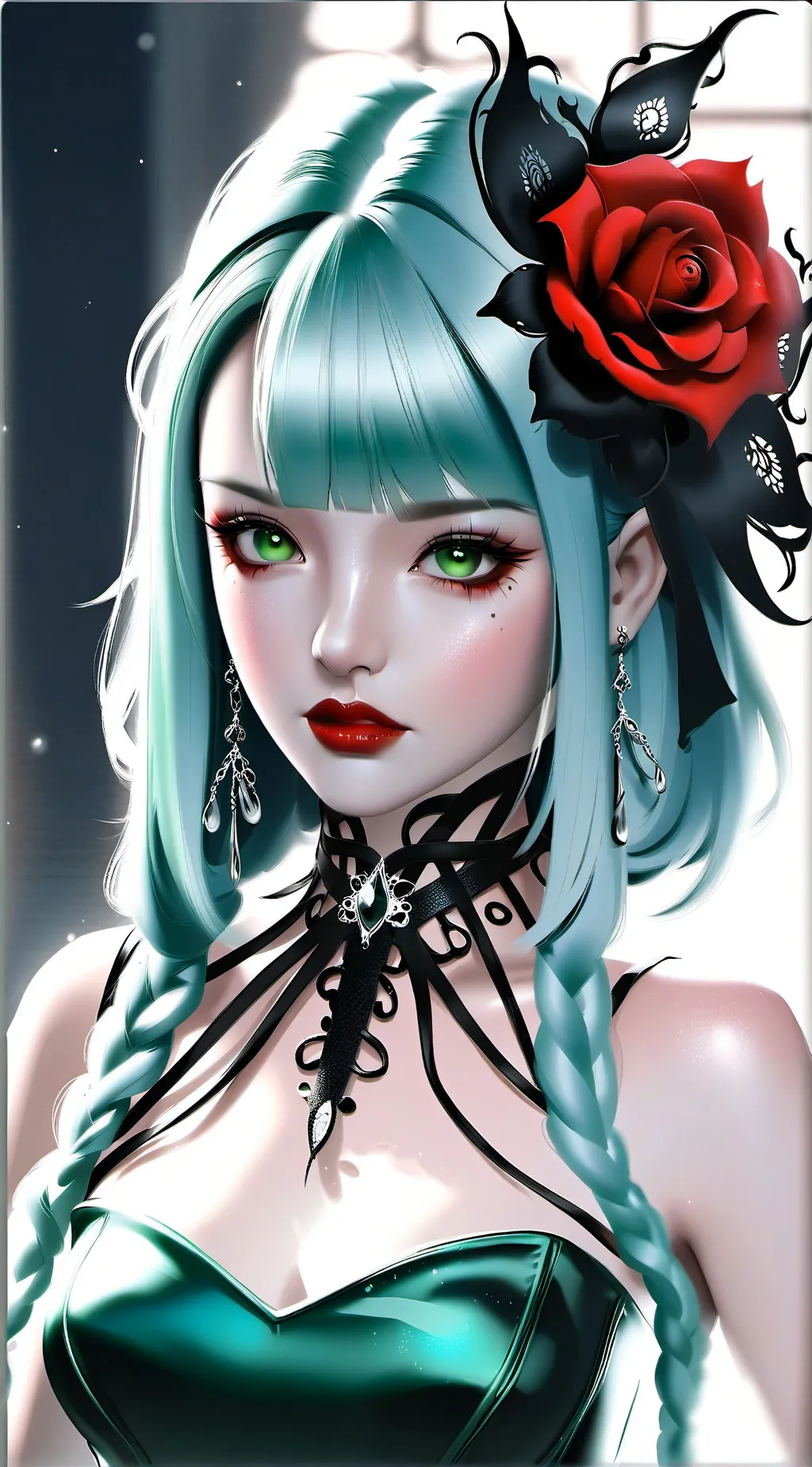ai character: creepy outfit background