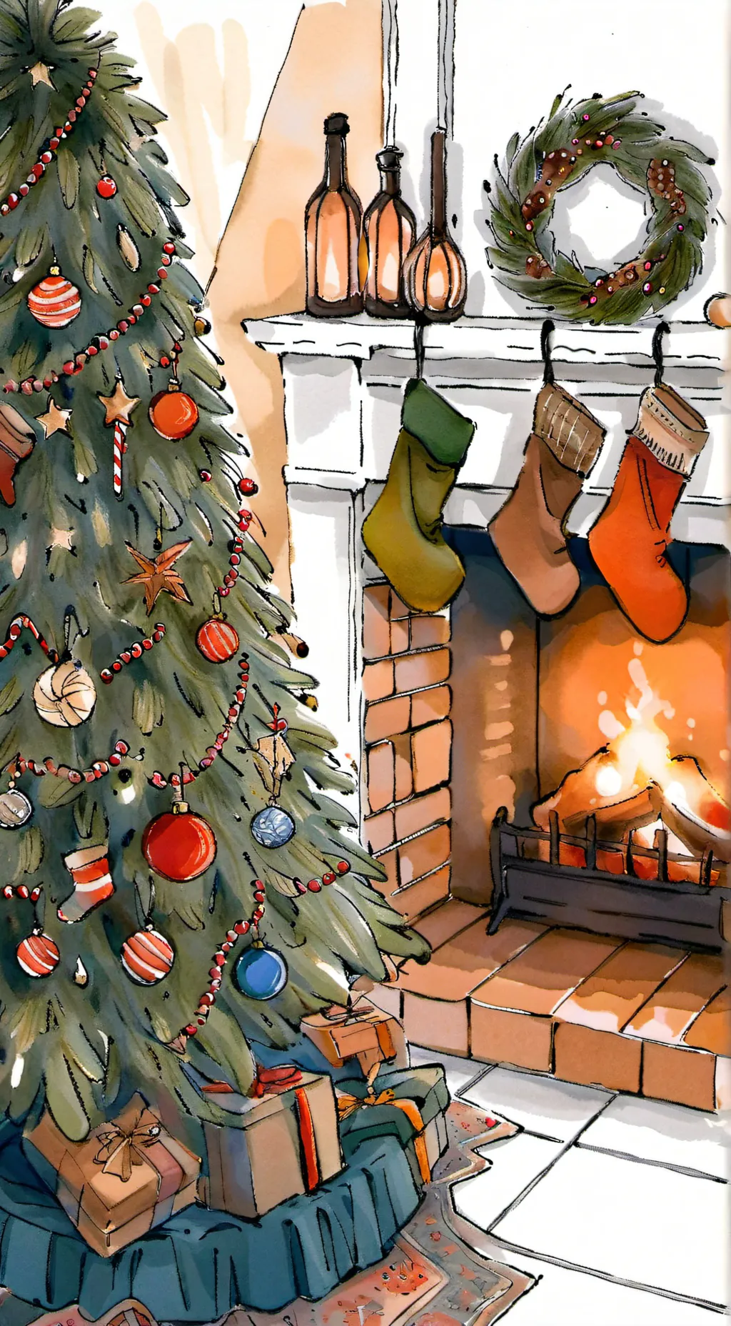 ai character: Christmas PJOXHOO  background